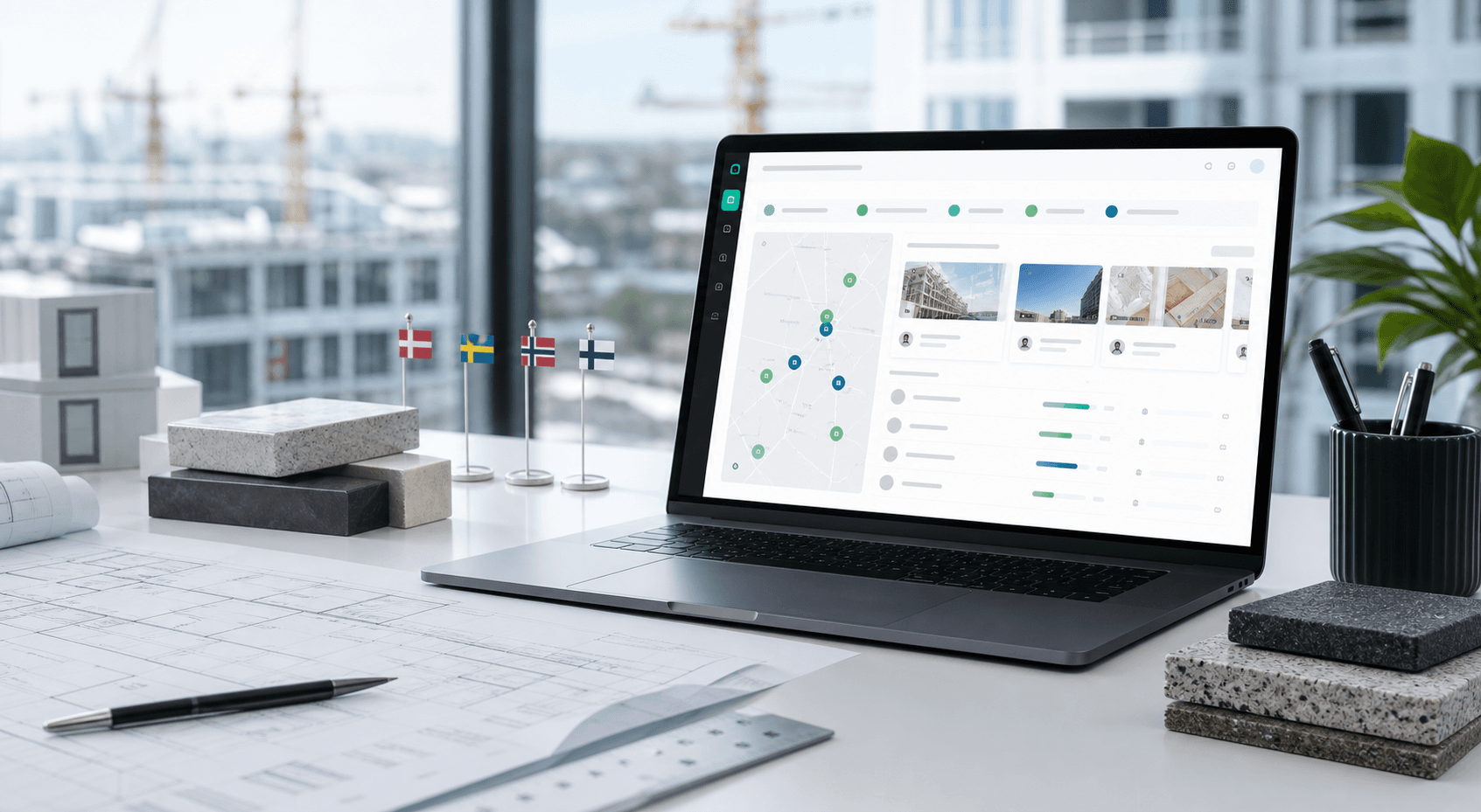 Urakka-AI marketplace dashboard on a Nordic project workspace
